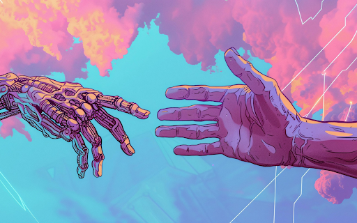 Human Meets Machine  from Chrome web store to be run with OffiDocs Chromium online