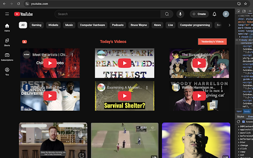 HumanTube  from Chrome web store to be run with OffiDocs Chromium online