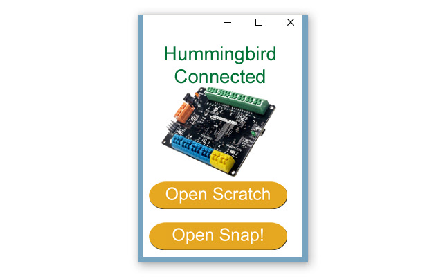 Hummingbird Connection App  from Chrome web store to be run with OffiDocs Chromium online