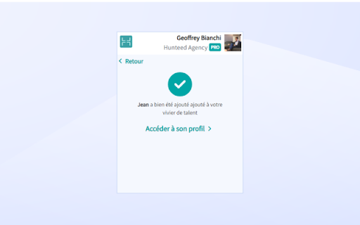 Hunteed  from Chrome web store to be run with OffiDocs Chromium online