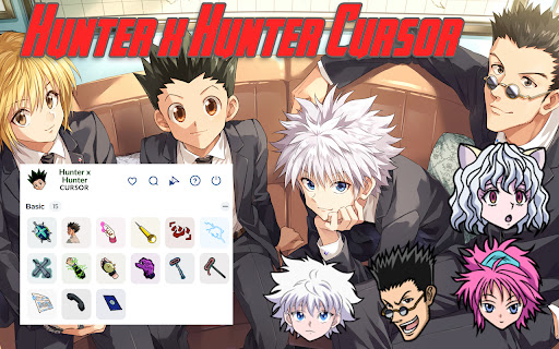 Hunter x Hunter Cursor Custom Anime Cursor for Chrome  from Chrome web store to be run with OffiDocs Chromium online