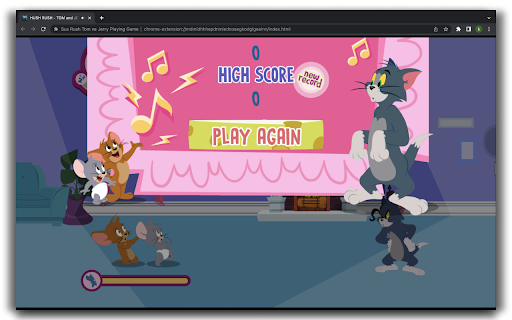 Hush Rush Tom and Jerry HTML5 Game  from Chrome web store to be run with OffiDocs Chromium online