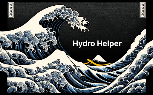 HydroHelper  from Chrome web store to be run with OffiDocs Chromium online