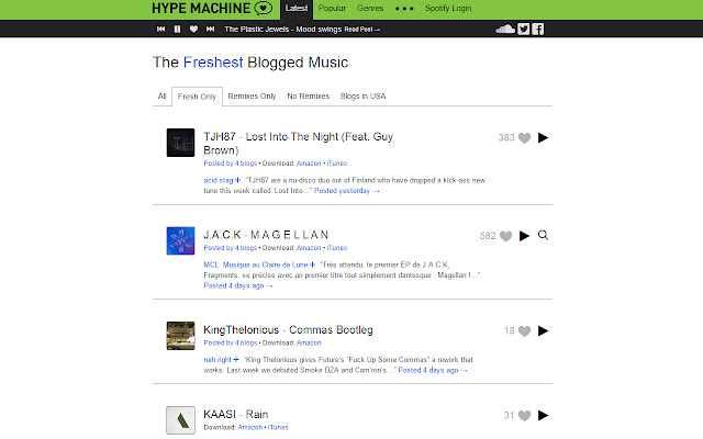 Hypem <3 Limiter  from Chrome web store to be run with OffiDocs Chromium online