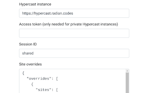Hypercast  from Chrome web store to be run with OffiDocs Chromium online