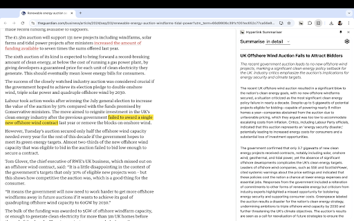 Hyperlink Summariser GPT  from Chrome web store to be run with OffiDocs Chromium online