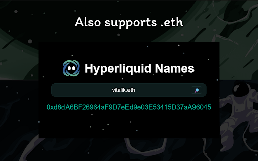 Hyperliquid Names  from Chrome web store to be run with OffiDocs Chromium online
