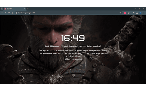 HyperTab  from Chrome web store to be run with OffiDocs Chromium online