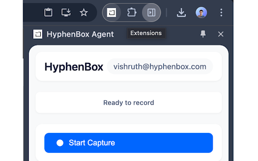 HyphenBox Agent  from Chrome web store to be run with OffiDocs Chromium online