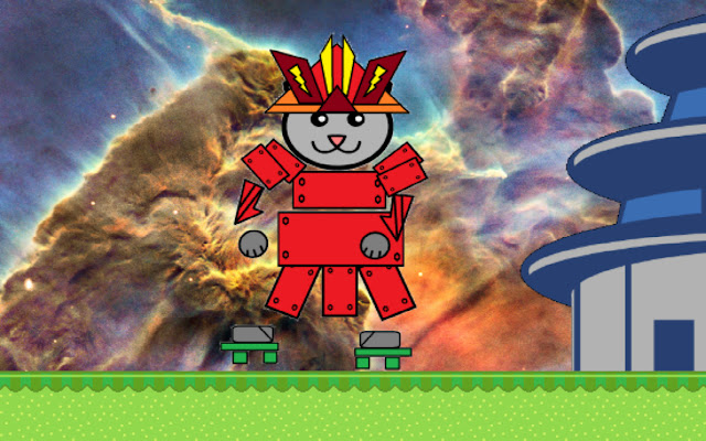 Hypnotic Samurai Space Cat  from Chrome web store to be run with OffiDocs Chromium online