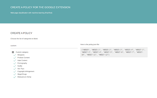 iCategorize: Website Classification  from Chrome web store to be run with OffiDocs Chromium online