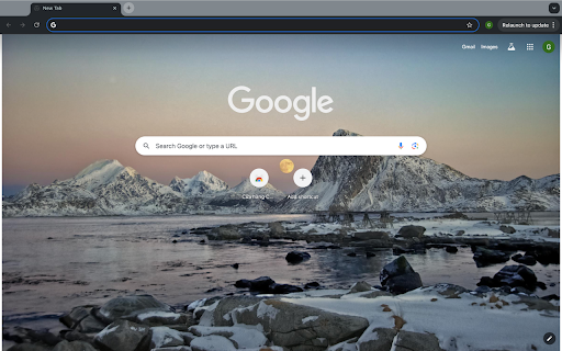Iceberg and sunset  from Chrome web store to be run with OffiDocs Chromium online