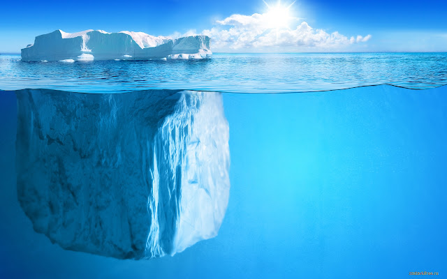 Iceberg in the Ocean  from Chrome web store to be run with OffiDocs Chromium online
