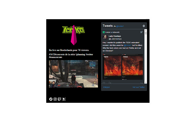 Icekei Live Twitch  from Chrome web store to be run with OffiDocs Chromium online