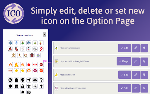 Icon Changer  from Chrome web store to be run with OffiDocs Chromium online