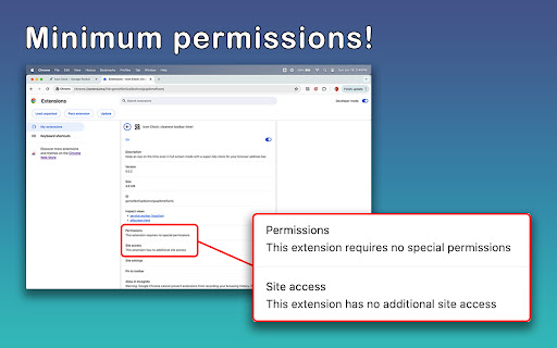 Icon Clock: tidiest toolbar time!  from Chrome web store to be run with OffiDocs Chromium online
