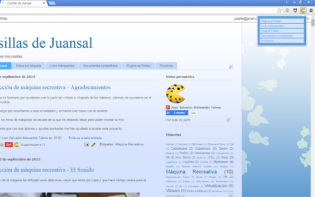 Icono Blog Cosillas de Juansal  from Chrome web store to be run with OffiDocs Chromium online