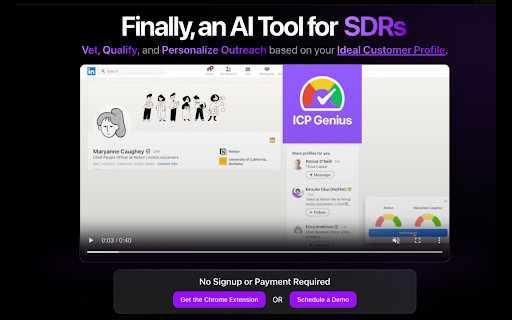 ICPGenius  from Chrome web store to be run with OffiDocs Chromium online