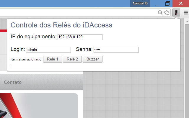 iDAccess: Controlador de Acesso  from Chrome web store to be run with OffiDocs Chromium online