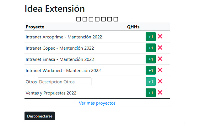 IdeaExtensión  from Chrome web store to be run with OffiDocs Chromium online