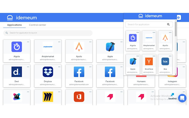 idemeum for chrome  from Chrome web store to be run with OffiDocs Chromium online