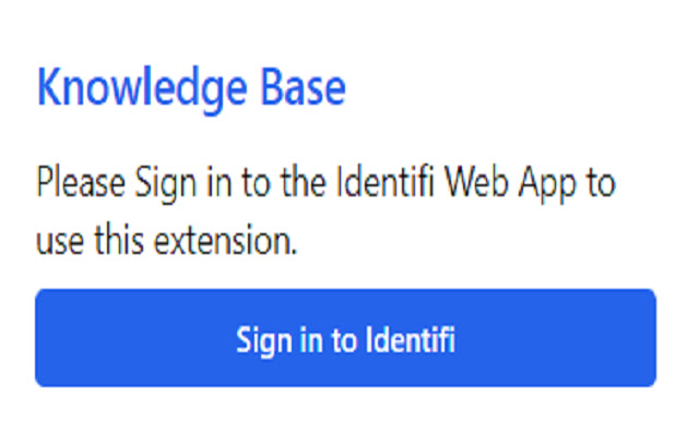Identifi KB  from Chrome web store to be run with OffiDocs Chromium online