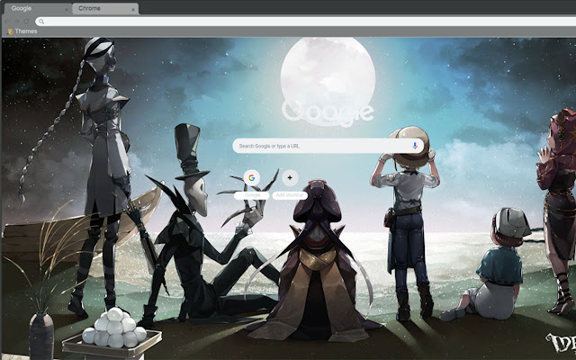 第五人格 Identity V theme 月黑風高觀月夜  from Chrome web store to be run with OffiDocs Chromium online