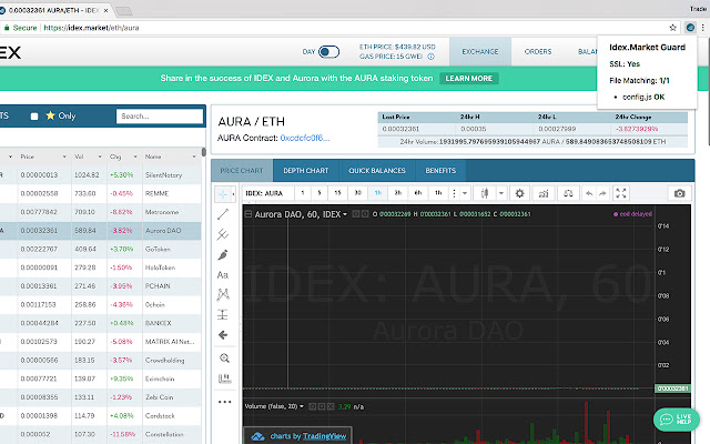 Idex.Market Guard  from Chrome web store to be run with OffiDocs Chromium online