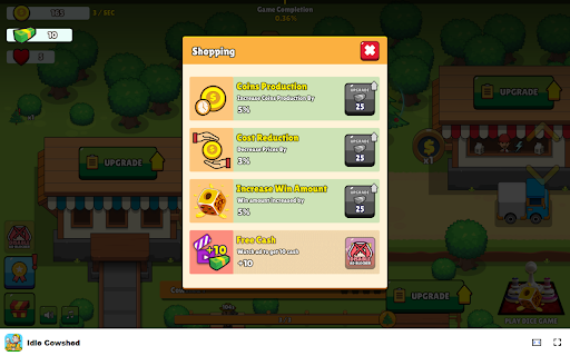 Idle Cowshed Game Build your cow farming empire from a single cowshed!  from Chrome web store to be run with OffiDocs Chromium online