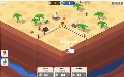 Idle Digging Tycoon Game  from Chrome web store to be run with OffiDocs Chromium online