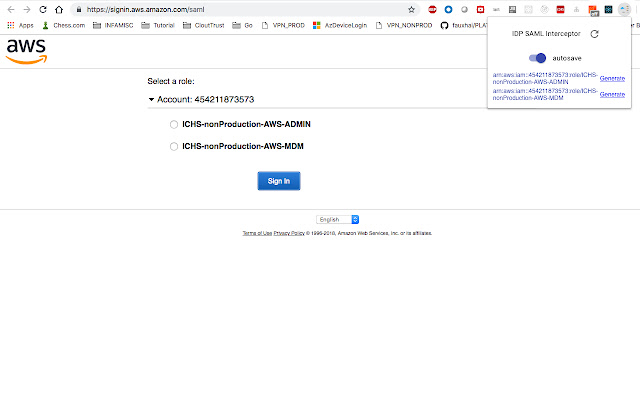 idpawssamlinterceptor  from Chrome web store to be run with OffiDocs Chromium online
