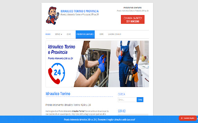 Idraulico Torino da Chrome Web Store será executado com OffiDocs Chromium online