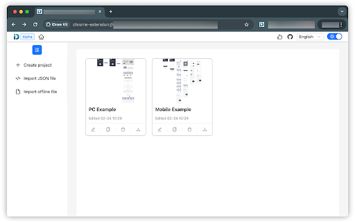 iDraw Kit  from Chrome web store to be run with OffiDocs Chromium online