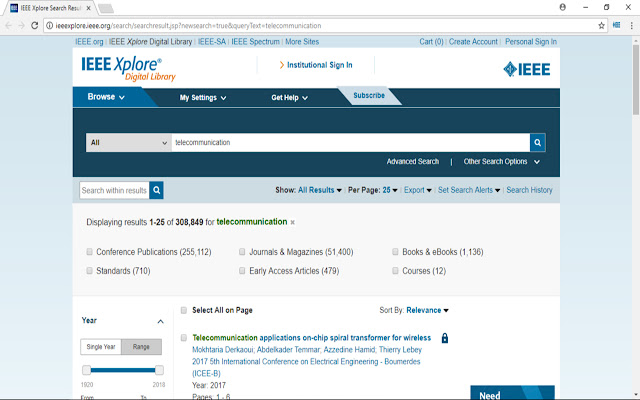 IEEE Search bar  from Chrome web store to be run with OffiDocs Chromium online