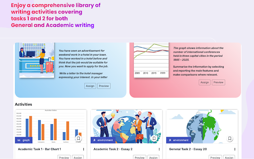 IELTS Writing in Google Docs  from Chrome web store to be run with OffiDocs Chromium online