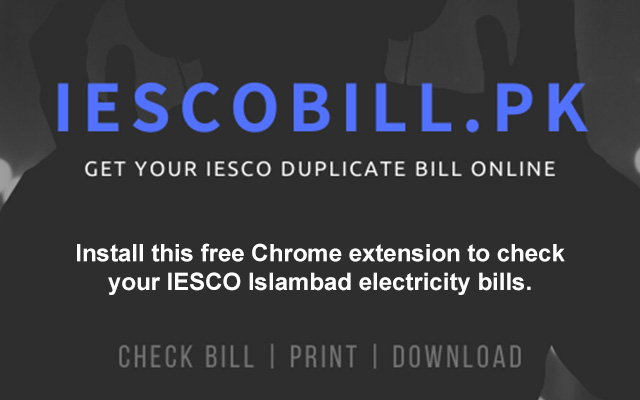 IESCO Bill  from Chrome web store to be run with OffiDocs Chromium online