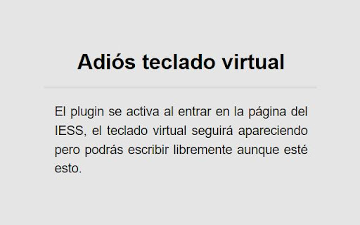 IESS remover teclado virtual from Chrome web store to be run with OffiDocs Chromium online IESS remover teclado virtual from Chrome web store to be run with OffiDocs Chromium online