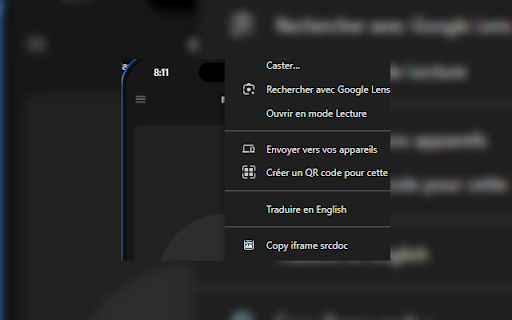iFrame srcdoc copier  from Chrome web store to be run with OffiDocs Chromium online