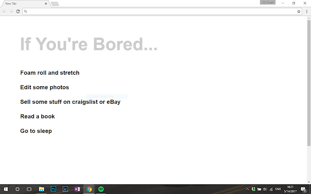 If Youre Bored... New Tab  from Chrome web store to be run with OffiDocs Chromium online