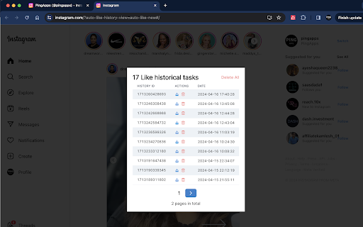 IG Auto Like Instagram Auto Like Tool  from Chrome web store to be run with OffiDocs Chromium online