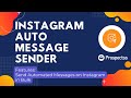 IG Auto Message SenderProspectss.com  from Chrome web store to be run with OffiDocs Chromium online
