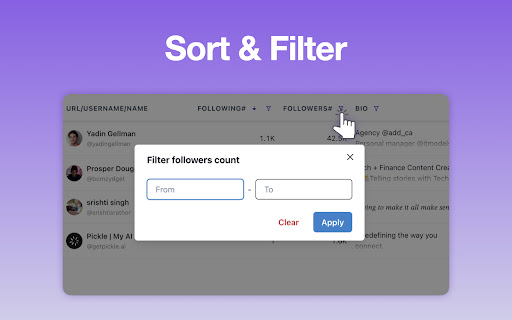 IG Follower Exporter Free Email Extractor by exporter24  from Chrome web store to be run with OffiDocs Chromium online