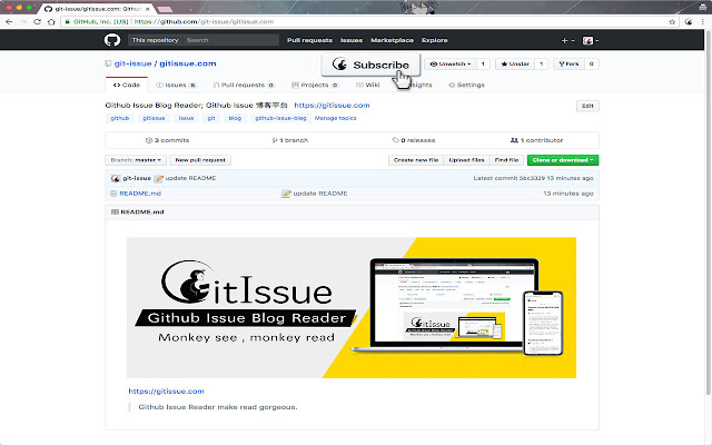 iGitIssue  from Chrome web store to be run with OffiDocs Chromium online