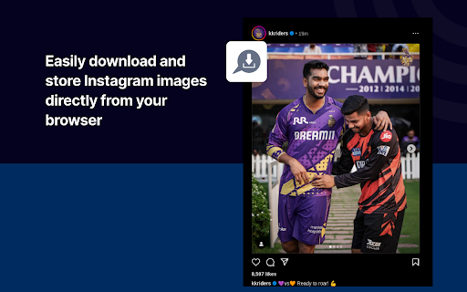 IG Photo Downloader  from Chrome web store to be run with OffiDocs Chromium online