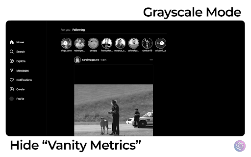 IGPlus Hide Instagram Reels, Explore Page  from Chrome web store to be run with OffiDocs Chromium online