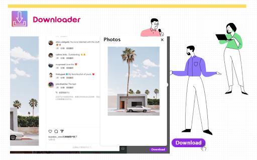 IG Video Downloader SocialPlus  from Chrome web store to be run with OffiDocs Chromium online
