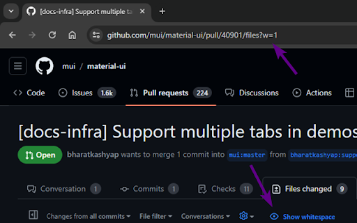 I Hate GitHub White Space  from Chrome web store to be run with OffiDocs Chromium online