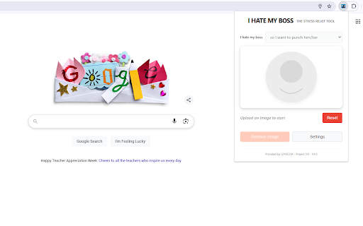 I hate my boss the stress relief tool  from Chrome web store to be run with OffiDocs Chromium online