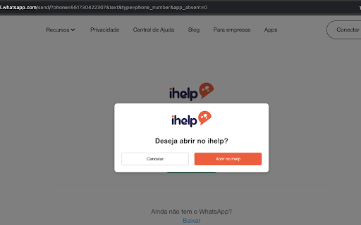 ihelp  from Chrome web store to be run with OffiDocs Chromium online