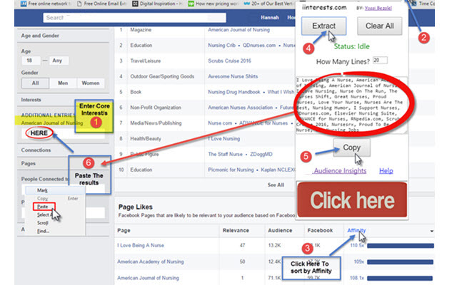 iinterests Interests Extractor  from Chrome web store to be run with OffiDocs Chromium online